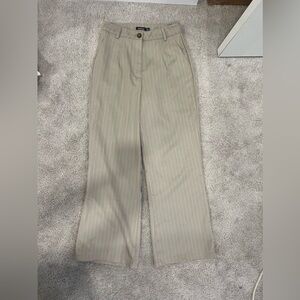 Pinstripe wide legged trouser